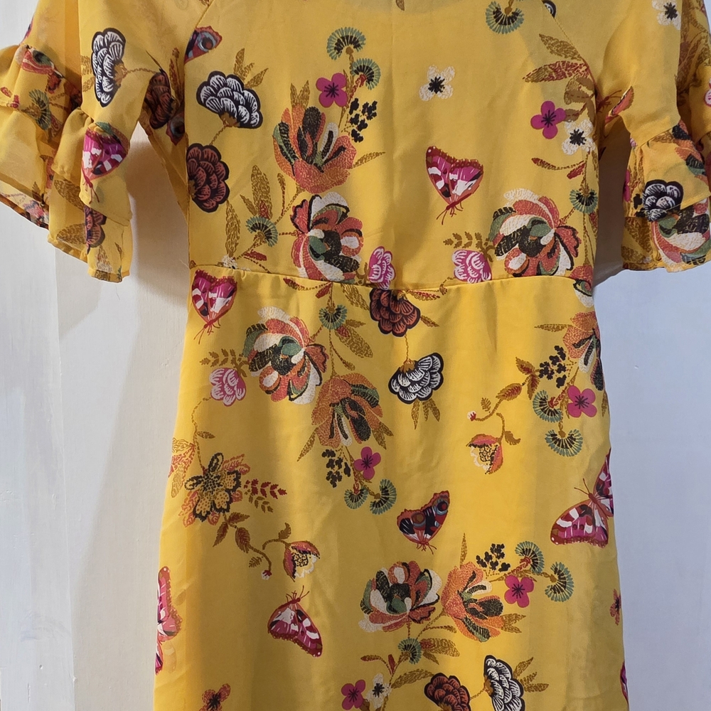 Wonder Nation Yellow Floral Dress